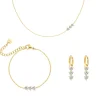 Finaste Triple love sieraden set goud kleurig Online