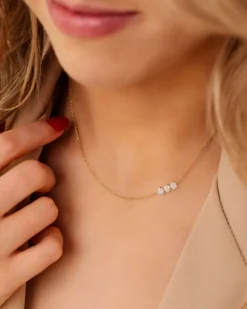 Finaste Triple love sieraden set goud kleurig Online