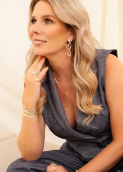 Finaste Triple open heart earrings Clearance
