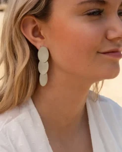 Finaste Triple oval earrings Outlet