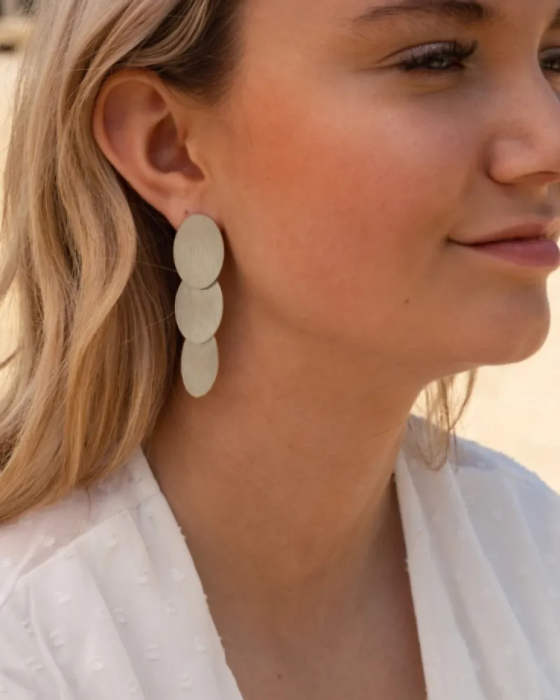 Finaste Triple oval earrings Outlet