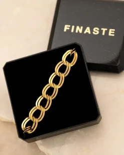 Finaste Twin chain anklet goldplated Sale