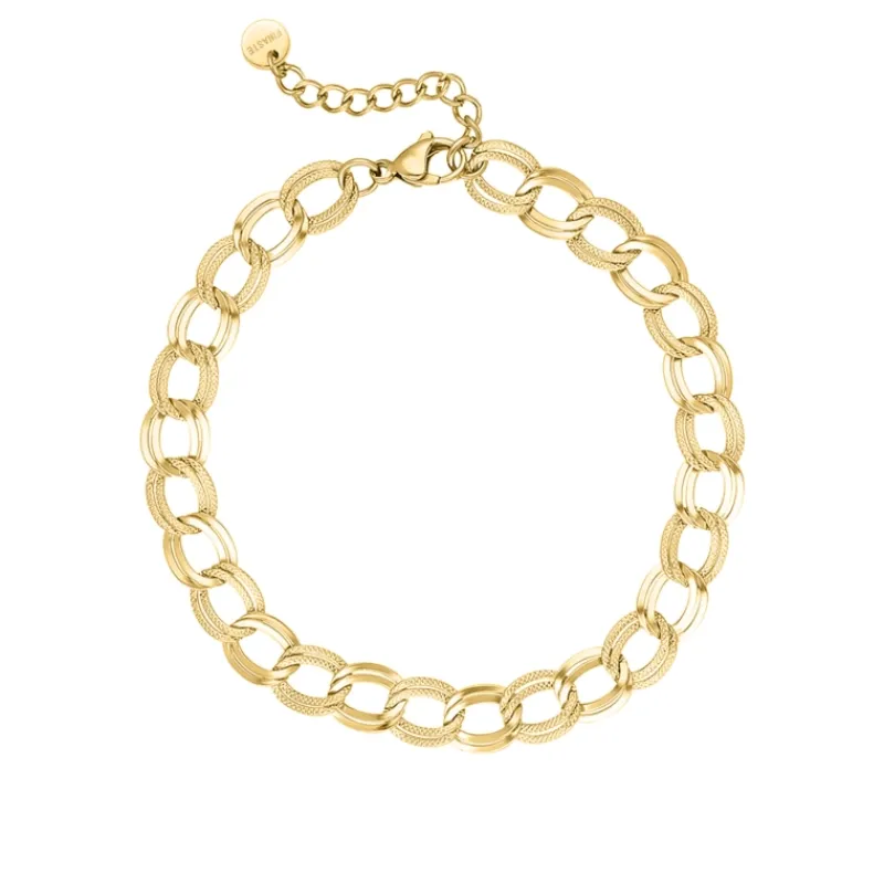 Finaste Twin chain bracelet goldplated Fashion