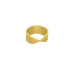 Finaste Twist ring goud kleurig Outlet
