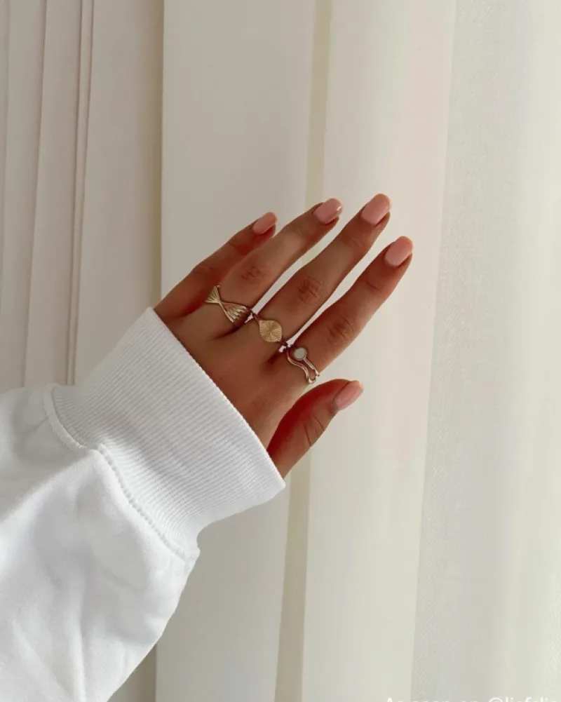 Finaste Twist ring goud kleurig Outlet