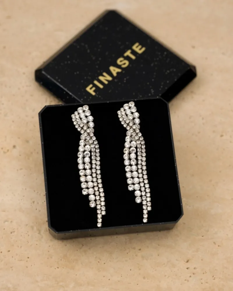 Finaste Twisted tennis earrings Online