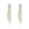 Finaste Twisted tennis earrings goudkleurig Hot