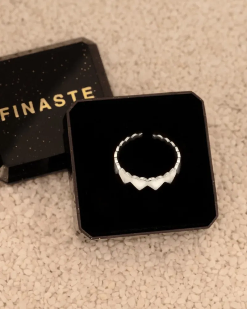 Finaste Verstelbare hartjes ring New