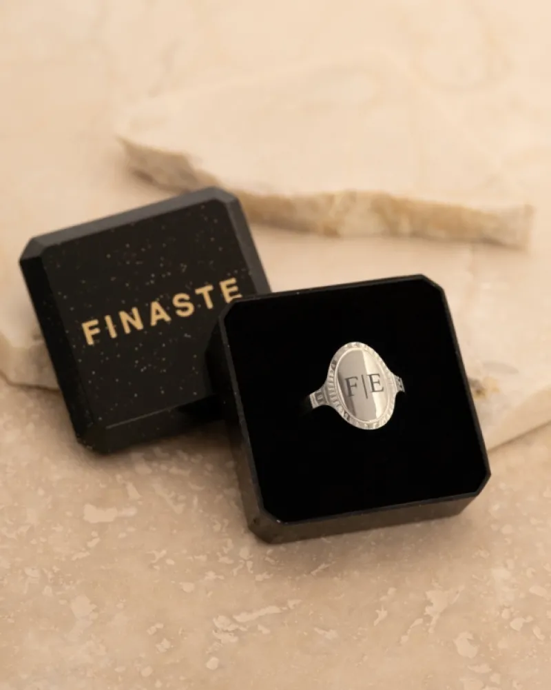 Finaste Verstelbare initial ring vintage Fashion