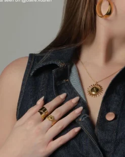 Finaste Verstelbare ring boho summer goudkleurig Sale