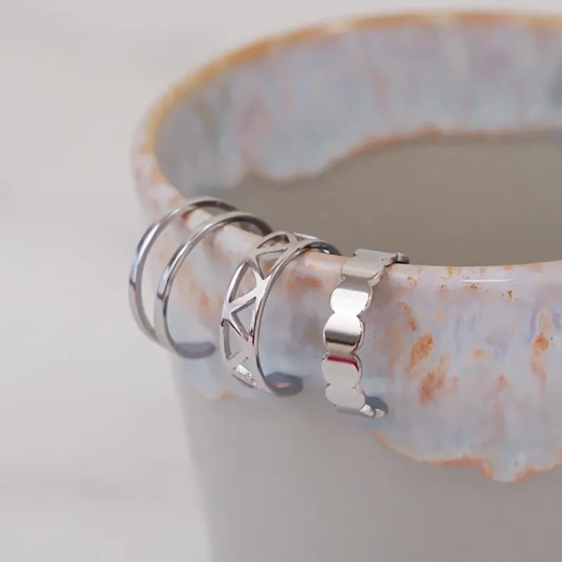 Finaste Verstelbare Ring Chunky Discount