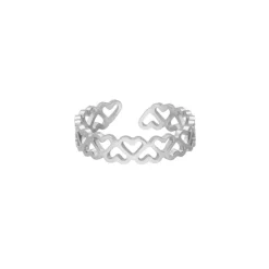 Finaste Verstelbare ring little hearts Online