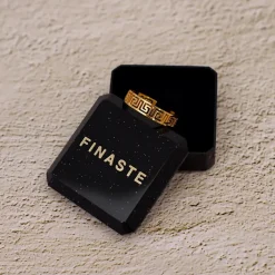 Finaste Verstelbare ring met print kleur goud Fashion