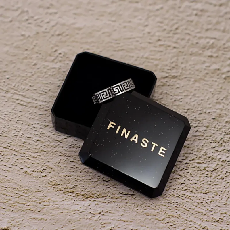 Finaste Verstelbare ring met print Fashion