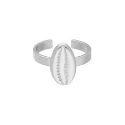 Finaste Verstelbare ring met schelp Discount