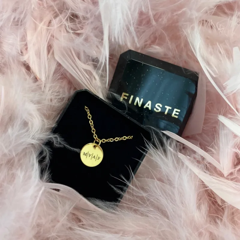 Finaste Vier Initialen Ketting Goud Kleurig Discount