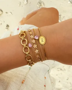 Finaste Vintage initial bracelet goldplated Hot