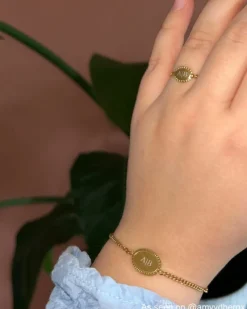 Finaste Vintage initial bracelet goldplated Hot