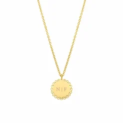 Finaste Vintage initial ketting goudkleurig Discount