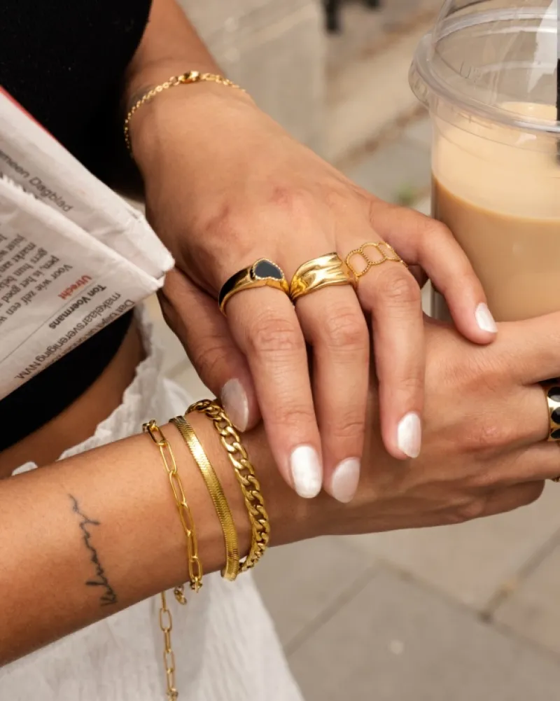 Finaste Vintage ring verstelbaar goudkleurig Best