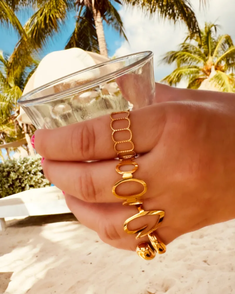 Finaste Vintage ring verstelbaar goudkleurig Best
