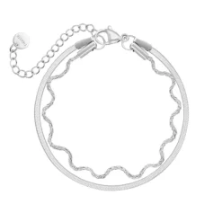 Finaste Wave & chain armband New