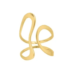 Finaste Wave ring kleur goud New