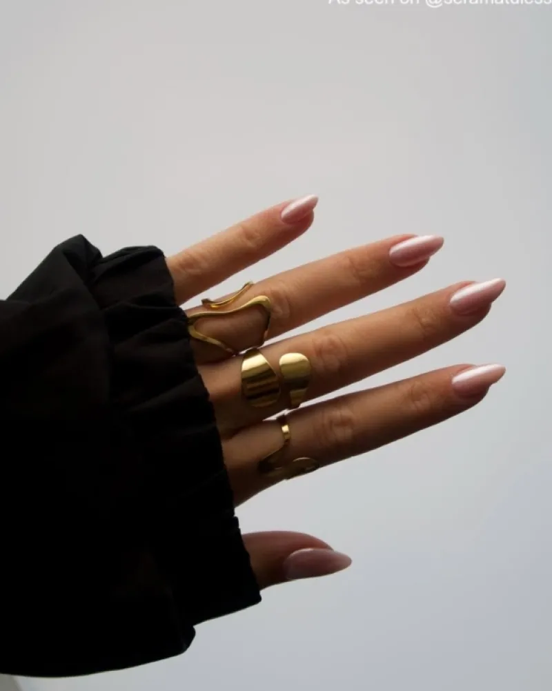 Finaste Wave ring kleur goud New