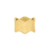 Finaste Wave ring multiple goudkleurig Clearance