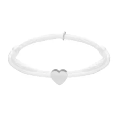 Finaste Witte Satin Heart Armband Best