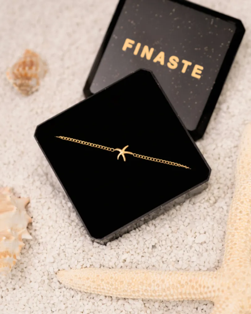Finaste Zeester armband goudkleurig Outlet
