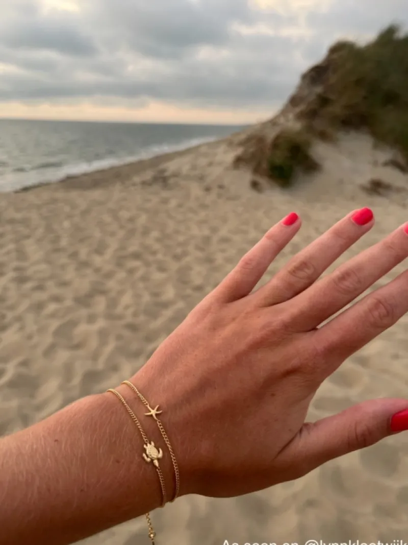Finaste Zeester armband goudkleurig Outlet