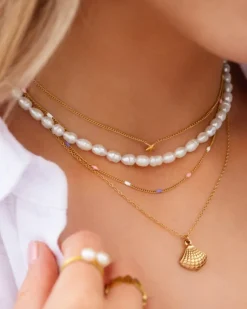 Finaste Zeester ketting goudkleurig Sale