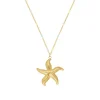 Finaste Zeester ketting met pastel bolletjes goudkleurig Sale