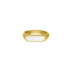 Finaste Zegelring Parelmoer kleur goud Discount