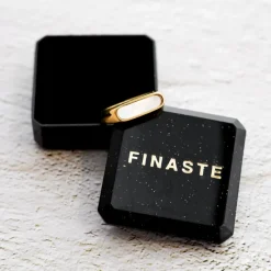 Finaste Zegelring Parelmoer kleur goud Discount