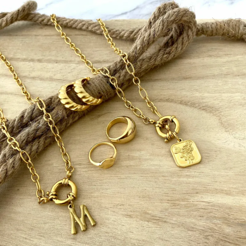 Finaste Zegelring star kleur goud Outlet