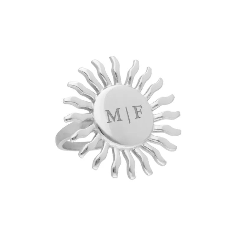 Finaste Zon ring initials Sale