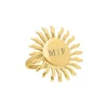 Finaste Zon ring initials goudkleurig Best
