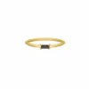 Finaste Zwarte jetset ring goudkleurig Clearance